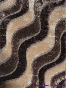 Dywan Soft Shaggy 3D 1.60 x 2.20 - 2244 Beżowo-brązowy
