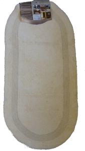 Dywanik Jarpol Cotton owal 0,50x0,80 m - Ekri